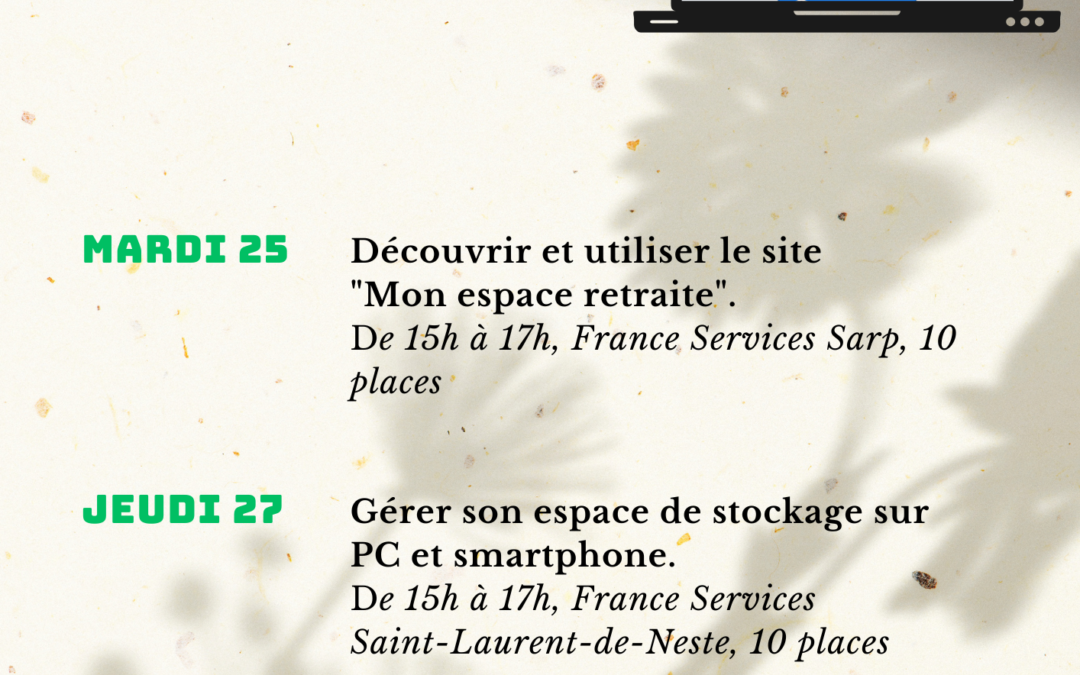 Ateliers numériques du mois d’avril !