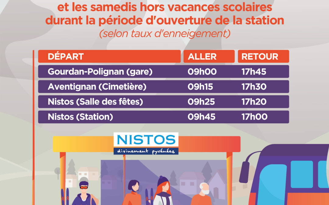 NAVETTE GRATUITE POUR LA STATION DE NISTOS