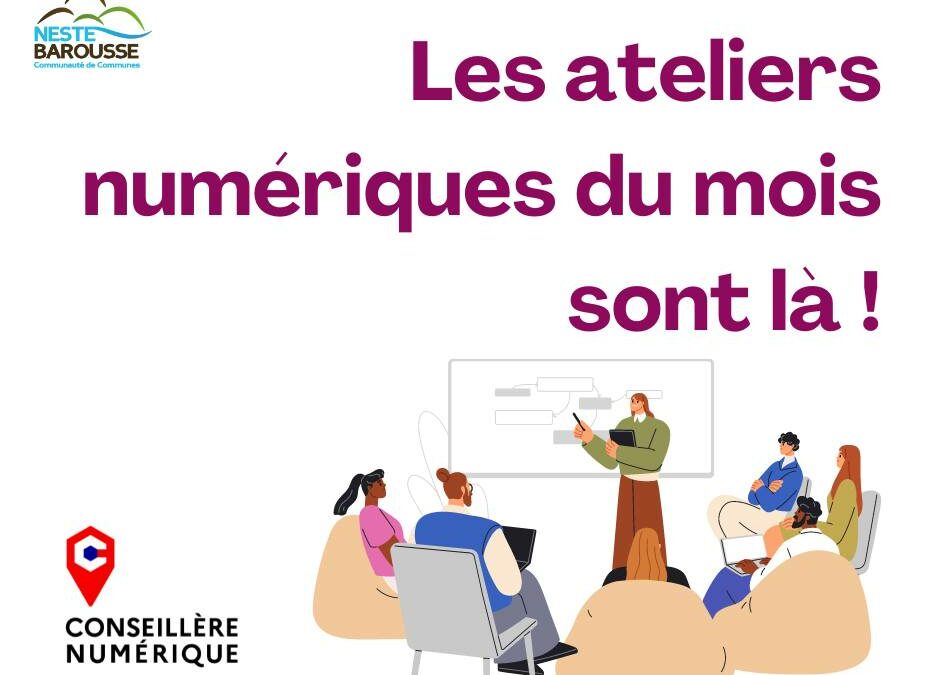 Ateliers numériques du mois de mars