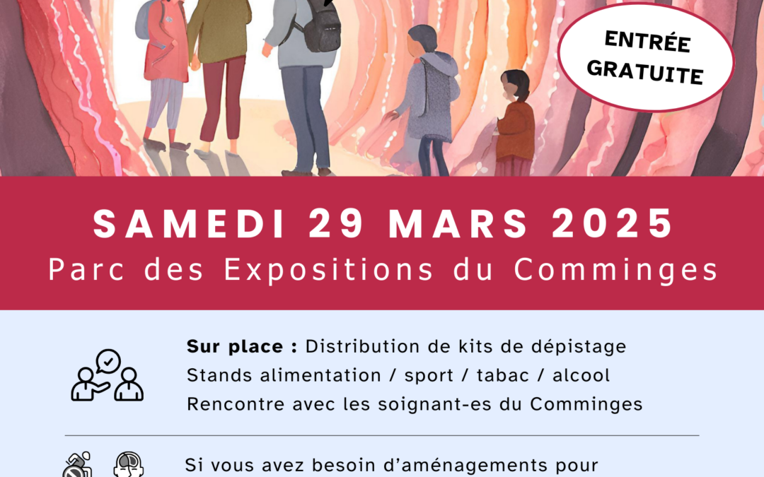 Mars bleu : ÉVÈNEMENT Côlon tour – Samedi 29 mars 2025 – Campagne de sensibilisation au dépistage du cancer colorectal