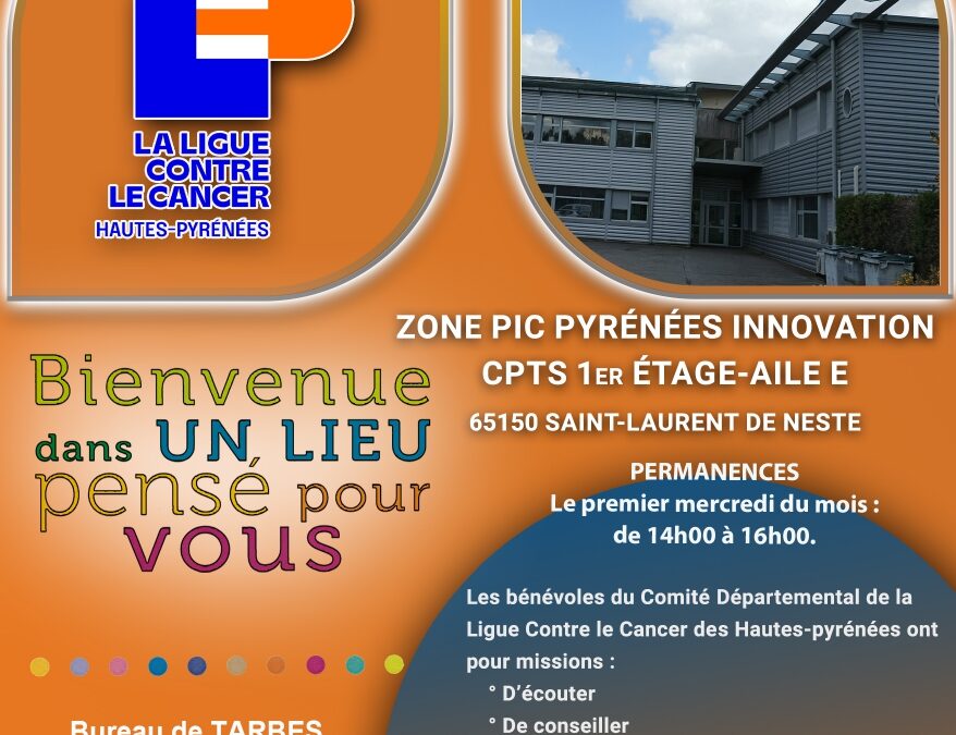 NOUVEAU : Permanences de la Ligue contre le cancer à la PPI